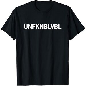 lulusimon studio NWT UNFKNBLVBL BLACK  T-shirt S